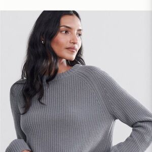 Jenni Kayne Blue Crew Neck Sweater